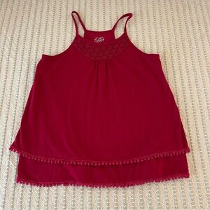 Justice - Girl’s - Tank Top w/ Detail Trim - Size: 12